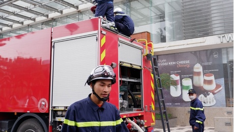 Diễn tập PCCC, cứu hộ, cứu nạn tại Thăng Long Number 1