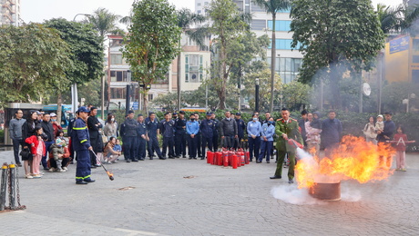 TẬP HUẤN, DIỄN TẬP PCCC & CNCH – TÒA NHÀ THE ZEI