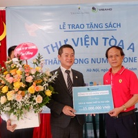VISAHO and residents upgrade the library of Thang Long Number One