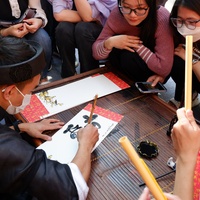 ハノイのマンションの春の色に染まることを楽しむ