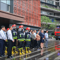 VISAHO x SWANLAKE RESIDENCES cooperates with forces to conduct fire drills