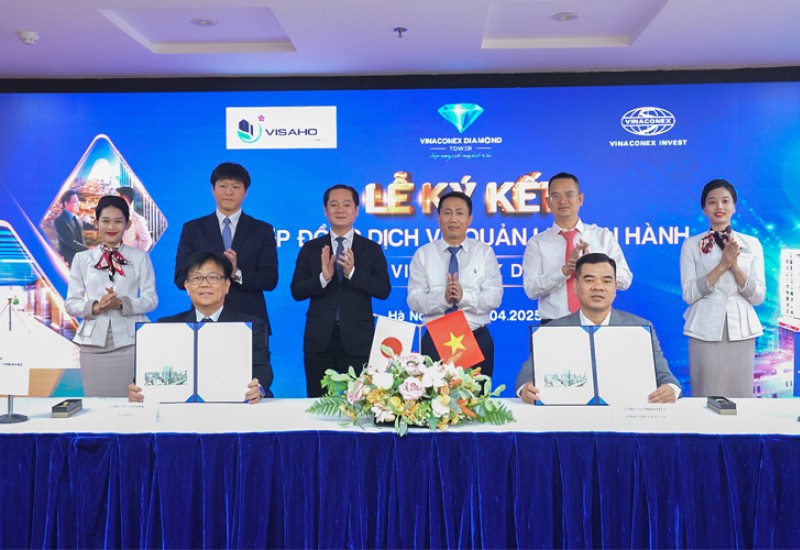 VISAHO officially manages Vinaconex Diamond office building