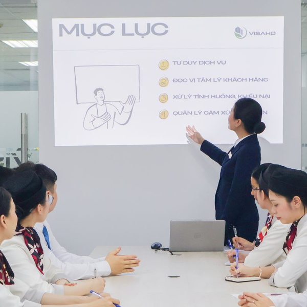 VISAHO đào tạo đội ngũ lễ tân - Nâng cao trải nghiệm