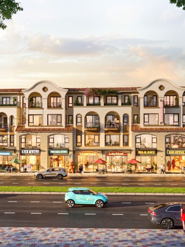 Khu nhà mẫu của Phân khu Miyabi Villas, Khu nhà mẫu của Phân khu Isla Bella Shophouse thuộc dự án Vinhomes Royal Island.