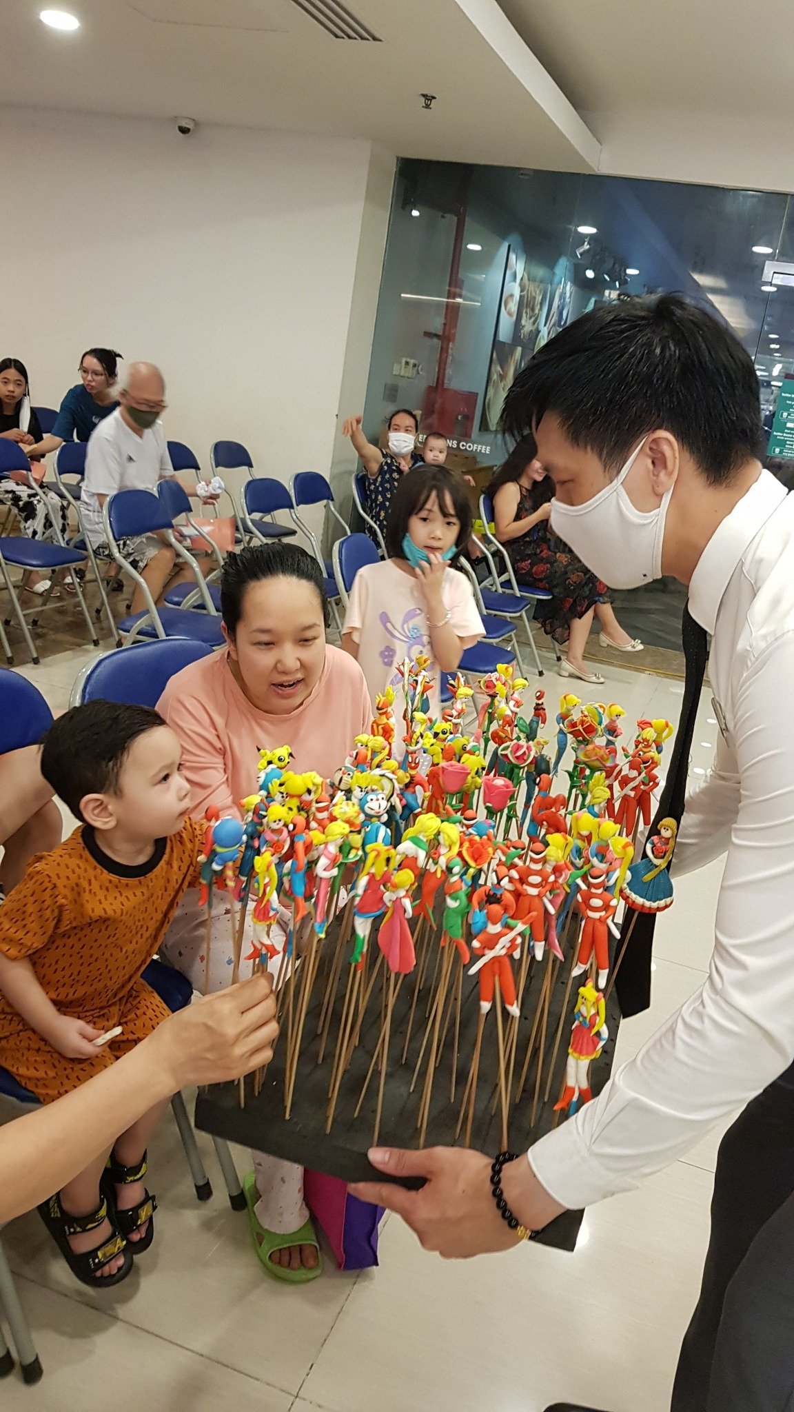 Hundreds of children and parents who are residents of the property participated in the event