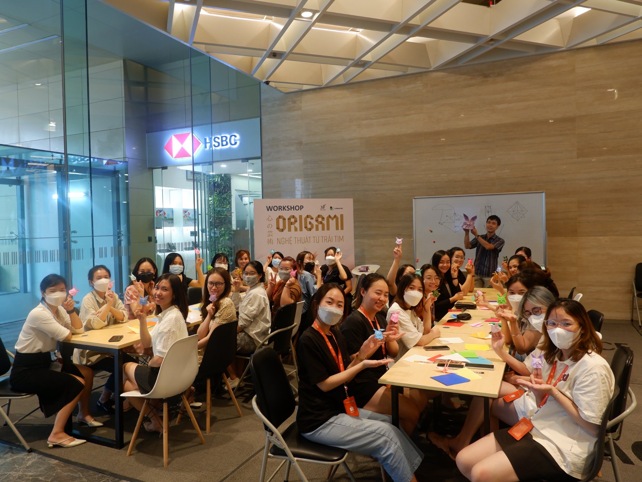 VISAHO held an Origami workshop at Capital Place building